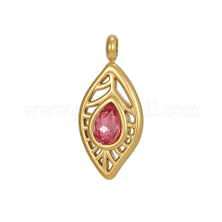 Anhänger aus 304 Edelstahl mit Pavé-Fassung und Zirkonia&nbsp;CU-OY001-37G