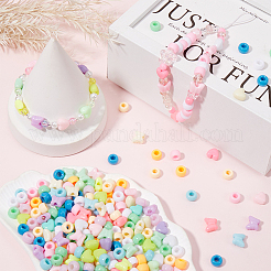 700шт 11 стиля непрозрачные акриловые бусины&nbsp;MACR-SC0001-73