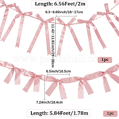 2 Stile Stoff-Bowknot-Banner&nbsp;AJEW-SP0002-70F