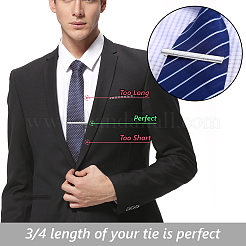 4 шт. 4 стиля латунных зажимов для галстука для мужчин FIND-GF0008-04