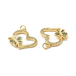 Латунные микро проложить кубического циркония подвески&nbsp;KK-E068-VB194