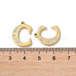 Подвески из настоящей 304 нержавеющей стали с покрытием из 14-каратного золота STAS-L022-157G-C