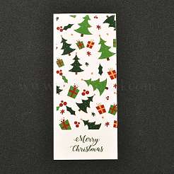 Rectangle sur le thème de noël avec des autocollants d'étanchéité en papier couché&nbsp;DIY-A018-07B