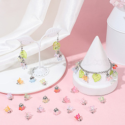 72шт 9 цвета акриловые подвески&nbsp;OACR-SC0002-38A