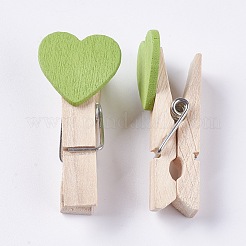 Pinces à cheville en bois&nbsp;WOOD-WH0005-B