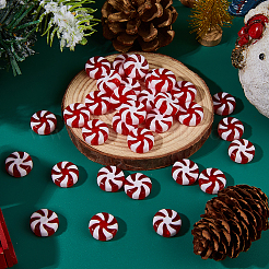 100 шт. пластиковых бусин с рождественской тематикой&nbsp;KY-DC0001-53