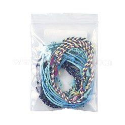 14шт. набор браслетов из хлопкового шнура 7 цветов для мужчин и женщин&nbsp;BJEW-FS00025-02