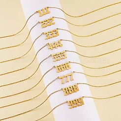 Ожерелье с подвеской в виде цифры и открытое кольцо-манжета JX201A