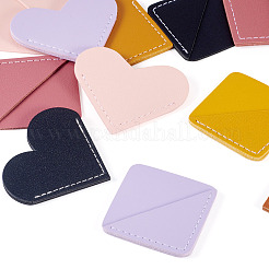 12 шт. Защитные уголки для книг из искусственной кожи AJEW-TA0001-99