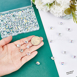 120 шт. Гальванические стеклянные бусины EGLA-HY0001-12