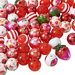 60шт 10 стиля акриловые бусины&nbsp;OACR-TA0004-22