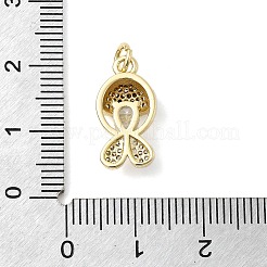 Ottone micro spianare pendenti zirconi&nbsp;KK-C137-08G-01
