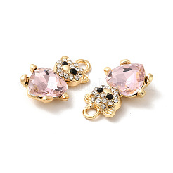 Панданты из сплава со стразами PALLOY-O106-07G