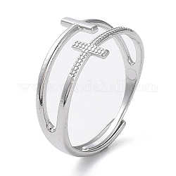 304 anneaux réglables en croix creuse en acier inoxydable, couleur inoxydable, diamètre intérieur: 19 mm