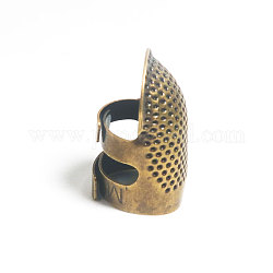 Protector de dedos de dedal de costura de latón, protector de dedo ajustable, diy herramientas de costura, Bronce antiguo, 23mm
