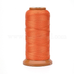 Polyester Threads, for Jewelry Making, Orange, 0.7mm, about 437.44 yards(400m)/roll