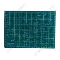 Tapete de corte de plástico a4, tabla de cortar, para el arte artesanal, Rectángulo, cerceta, 21x29.7 cm