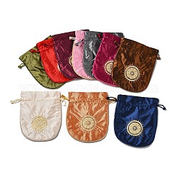 Pochette en satin, bijoux cadeau sacs, couleur mixte, 15x12.5x0.2 cm
