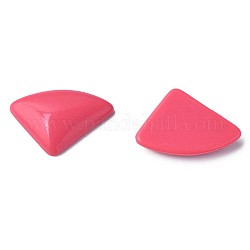 Undurchsichtigen Acryl Cabochons, Dreieck, tief rosa, 19.5x28x5 mm, ca. 354 Stk. / 500 g