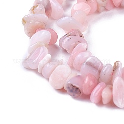Natürliche rosa Opalkorne Stränge, Pommes frites, 4~12x3~8x1~6 mm, Bohrung: 1 mm, ungefähr 14.9 Zoll ~ 16.1 Zoll (38~41 cm)