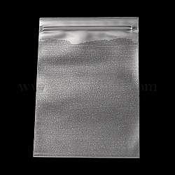 Transparente Plastikbeutel mit Reißverschluss, wiederverschließbare Verpackungsbeutel, Rechteck, Transparent, 13.2x9x0.15 cm, einseitige Dicke: 2.9 mil (0.075 mm)