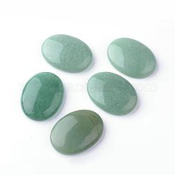 Natürlichen grünen Aventurin Cabochons, Oval, 40x30x8.5~9 mm