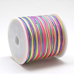 Hilo de nylon, cuerda de anudar chino, colorido, 1.5mm, alrededor de 142.16 yarda (130 m) / rollo