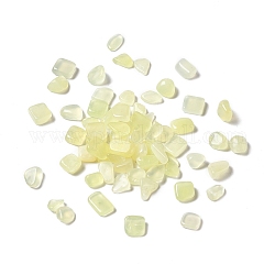 Perle di giada naturale nuove, Senza Buco / undrilled, pepite, 7~19x5~8.5x2.5~7.5mm, circa 800pcs/500g