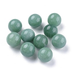 Perles vertes en aventurine naturelles, sphère de pierres précieuses, pas de trous / non percés, ronde, 17.5~18mm