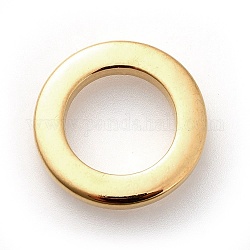 304 Edelstahl verbindet Ringe, Ring, golden, 14x2 mm, Bohrung: 9 mm