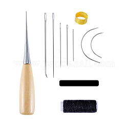 Conjuntos de herramientas de costura, incluyendo dedal de latón, pasador de gancho, color mezclado, 170x100x20mm