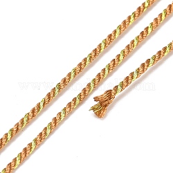 Cordoncino in filigrana di policotone, corda intrecciata, con bobina in plastica, per appendere a parete, mestieri, incartamento di regalo, Perù, 1.2mm, circa 27.34 iarde (25 m)/rotolo