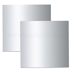 Aluminum Sheet, For Laser Cutting, Precision Machining, Mould Making, Rectangle, Silver, 10x10x0.4cm, about 2pcs/set