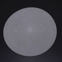 DIY flache runde Plastikgitterfolie, zum Stricken von Taschenbodenzubehör, weiß, 20x0.15 cm