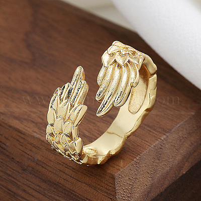 Регулируемые манжетные кольца из латуни с крыльями FS-WG2AEB3-02-1