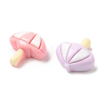 Мультяшные непрозрачные кабошоны из смолы RESI-C039-02B-1