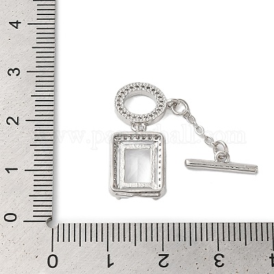 Латунные застежки-молнии из прозрачного кубического циркония KK-N254-87P-1