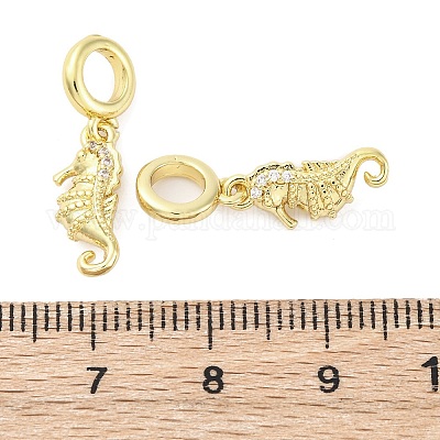 Латунь микропейв кубический цирконий европейские подвески с подвесками KK-D325-20G-01-1