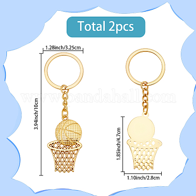 2шт. брелки с подвеской в виде баскетбольного сплава&nbsp;KEYC-SC0001-95G-1