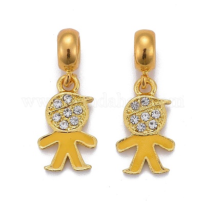 Латунь кубический цирконий европейские подвески с подвесками&nbsp;LS-KK-E772-05G-1