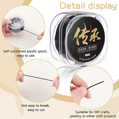 Круглый эластичный шнур из полиэстера EC-WH0026-018B-02-1