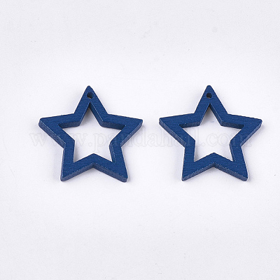 Расписные подвески из тополя&nbsp;WOOD-T021-10E-1