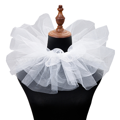 Съемный женский фальшивый воротник из марли AJEW-WH20042-90D-1