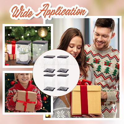 Складные прозрачные пластиковые коробки для хранения подарков CON-WH0106-09B-1