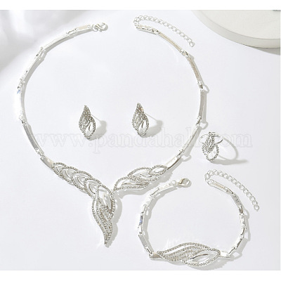 Ожерелья с подвесками из латунных кристаллов и страз FS-WGB7F4A-02-1