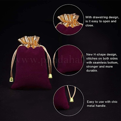 Бархат ювелирных мешки сумки TP-NB0001-05-1