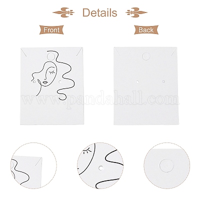 Картонных карт дисплей ювелирных изделий CDIS-H002-01B-01-1