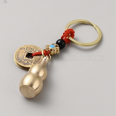 Брелки из латуни&nbsp;KEYC-WH0040-06A-01-1