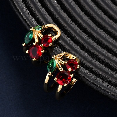 Серьги-манжеты из циркония EJEW-D328-06G-03-1