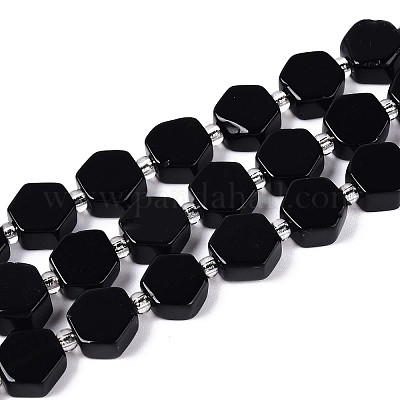 Природные обсидиана бисер нитей G-P534-A22-01-1